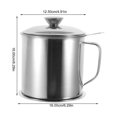 thumbnail image 2 of Stainless Steel Oil Strainer Pot for Storage Use with Convenient Lid Tray, 2 of 5