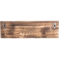 thumbnail image 6 of MyGift 3-Hook Wall Mounted Burnt Wood Coat Hooks, Industrial Style, 6 of 6