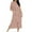 Brown, variant on Dasayo Night Gowns for Women Zip up Long Fall Sleep Dresses Side Split Striped Sleepwear Gowns for Women Sleepwear L