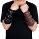 thumbnail image 3 of Ssxjx Protectores de brazo de cuero sintético Pulsera de brazo ajustable Brazales medievales Brazales punk Negro kaili Sencillez, 3 of 5