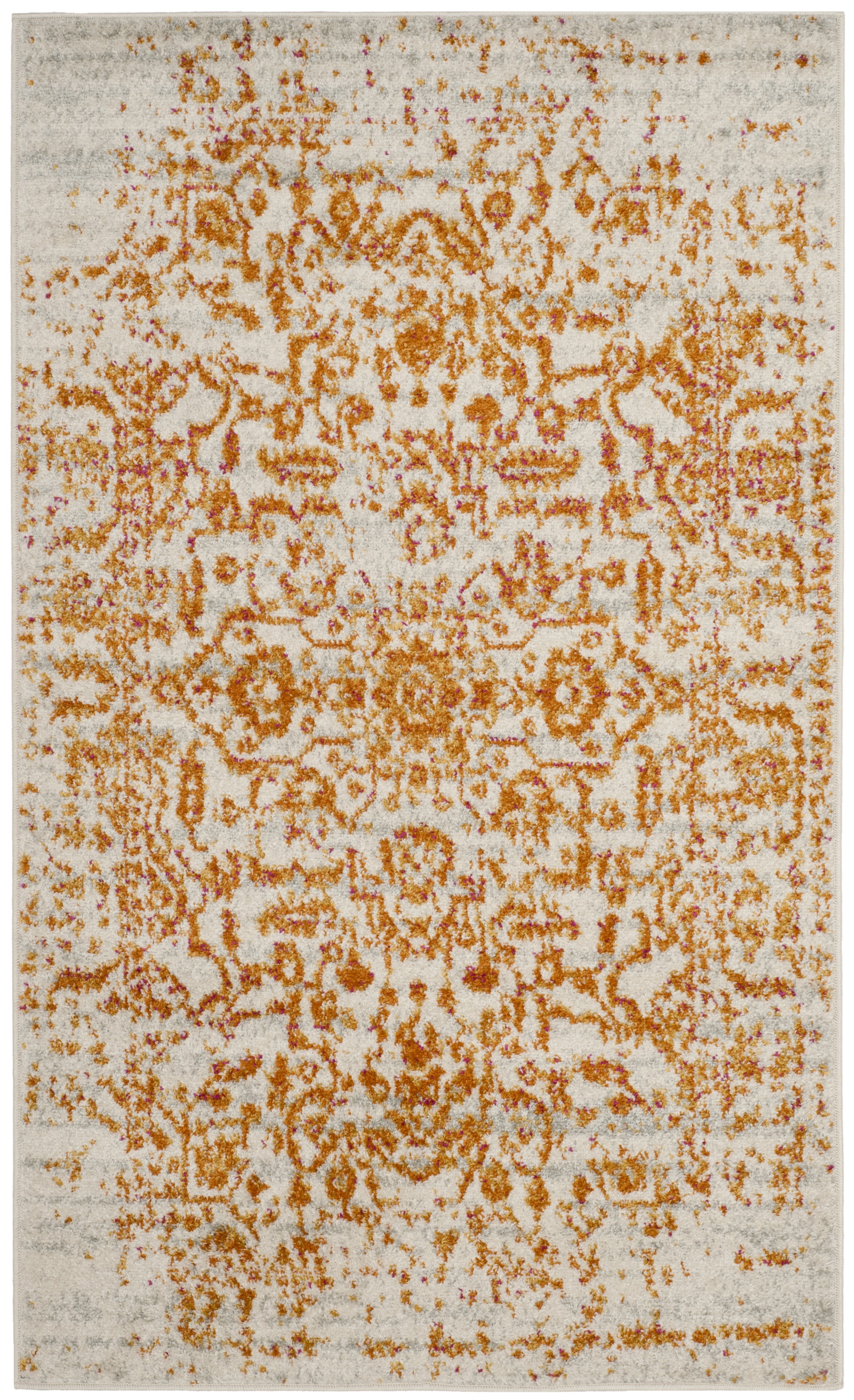 Safavieh Madison Fleur Abstract Area Rug, Cream/Orange, 3' x 5'