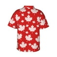 thumbnail image 3 of Disketp Hawaiian Shirts For Men,Maple Leaves Print Mens Casual Short Sleeve Button Down Shirts Beach Shirt, 3 of 8