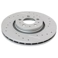 thumbnail image 3 of ASFIT-Autoparts Disc Brake Rotor and Pad Set Kit Front Left Driver Right Passenger Side Posi Ceramic Smooth Drilled Slotted Zinc Coated for Volvo for XC90 2003-2014 5 Lug-Wheel Lug Count, 3 of 9