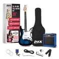 thumbnail image 1 of LyxPro Kit de guitarra eléctrica de 39 pulgadas con amplificador de 20 W, todos los accesorios, afinador digital con clip, seis cuerdas, dos púas, barra de trémolo, correa para el hombro, estuche, kit, 1 of 5