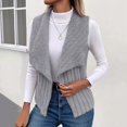 thumbnail image 2 of 2024 Women's Fall Winter Casual Long Sleeve Solid Color Cardigan with Front Button and Pocket Design, 2 of 5