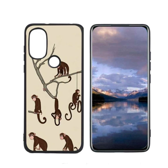 Animal-Monkey-35 Phone Case, Degined for Moto G Power 2022 Case Men Women, Flexible Silicone Shockproof Case for Moto G Power 2022