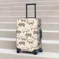 thumbnail image 4 of Salouo Vintage Farm Pigs Pattern Travel Dust-proof Suitcase Cover, Softside Suitcase Protector Luggage Cover Protector for 18-32inch ,Not Included Suitcase, 4 of 8