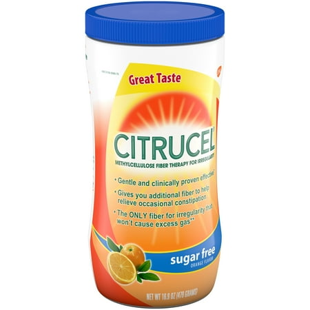 Citrucel ® Sugar Free Orange Methylcellulose Fiber Therapy Powder 16.9 oz. Jar
