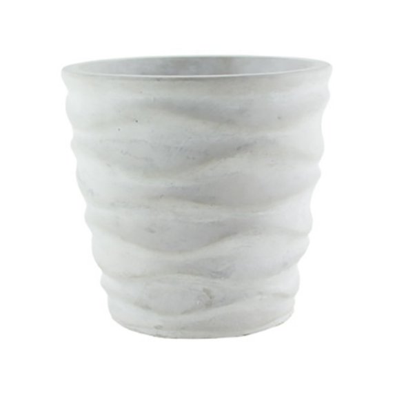Syndicate Sales 052056 Urban Wave Planter Chalk White, 675"