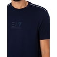 thumbnail image 4 of EA7 Raised Logo T-Shirt, Blue, 4 of 6
