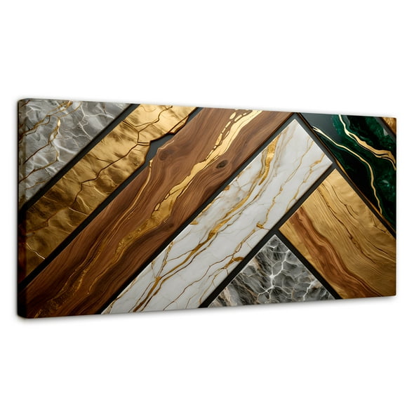 Cuadro Decorativo Canvas Revolution Abstracto Melodía 120x60