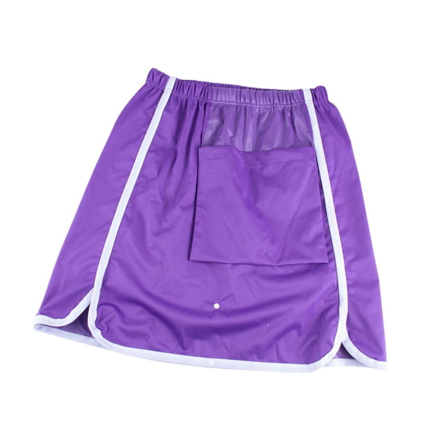 Almohadilla de cama de incontinencia portátil, falda de pañales para adultos con bolsillo, alfombra de falda liviana reutilizable para ancianos para Púrpura 3xl