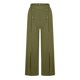 thumbnail image 4 of Puntoco Pantalón De Mujer De Pernera Ancha De Puro Algodón Con Botones, Color Liso, Verde Militar Xxl, 4 of 6