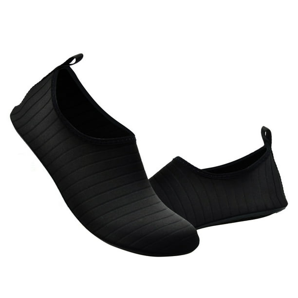 Sywqhk Zapatos de agua, calcetines acuáticos de secado rápido descalzos para mujeres y hombres (negro 46-47) Sywqhk Alta Calidad