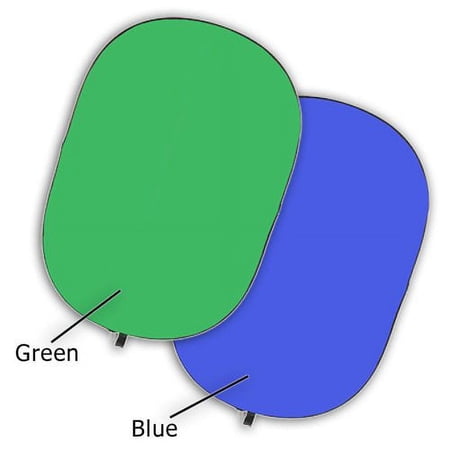 Fotodiox Pro Chromakey Green and Blue Jacket Cover fits 40x60in 5-in-1 Oval Reflector Collapsible Disc Kit Collapsible