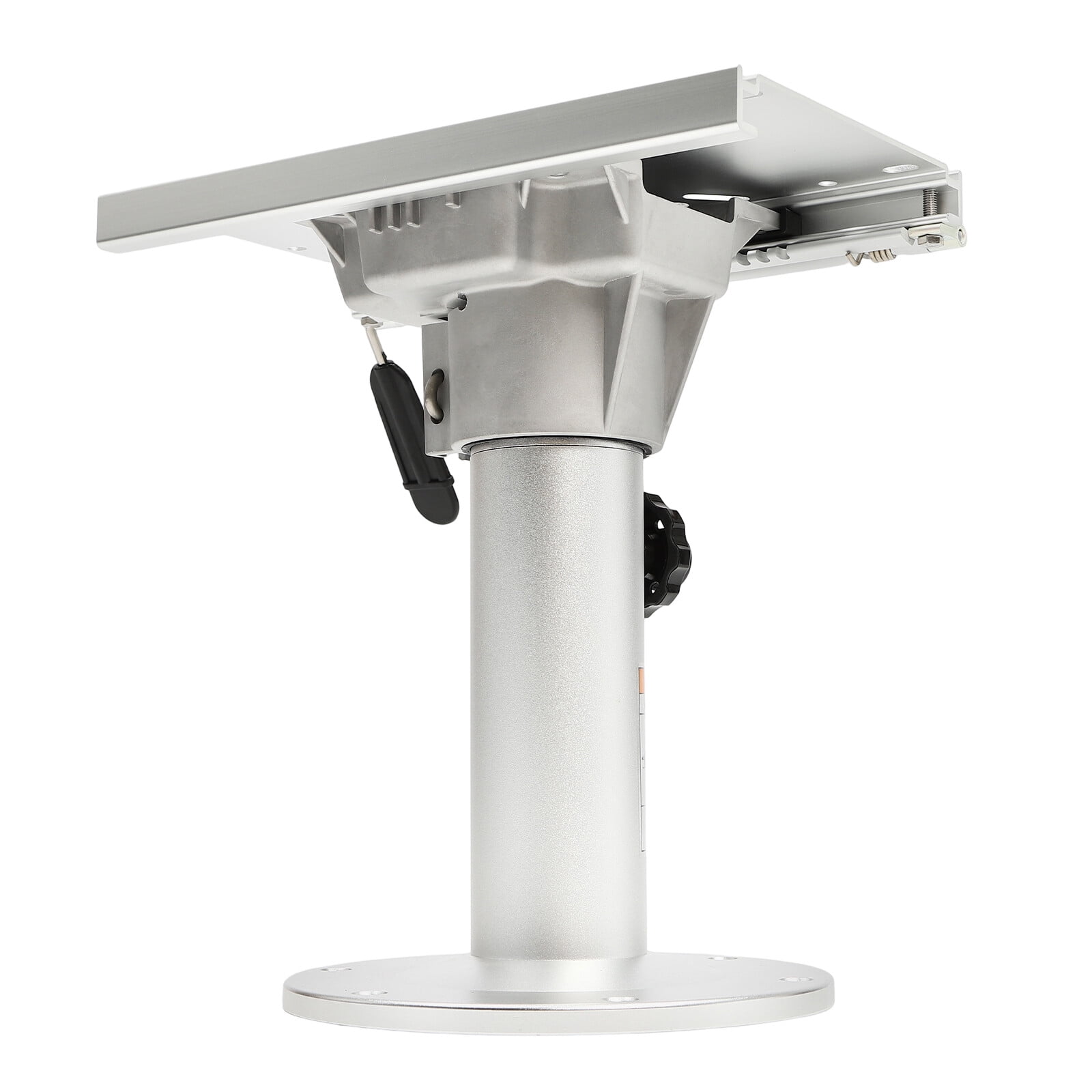 Adjustable Boat Seat Pedestal, 13"–19" Height, Aluminum Alloy Marine Seat Stand with Sliding Base & 8.58" Round Base, Universal Fit for Fishing Boats, Yachts & Speedboats