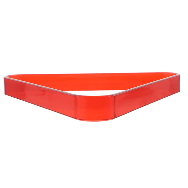 Raindrops Durable Plastic Billiard Triangle Rack in Red for Pool Table Accessories