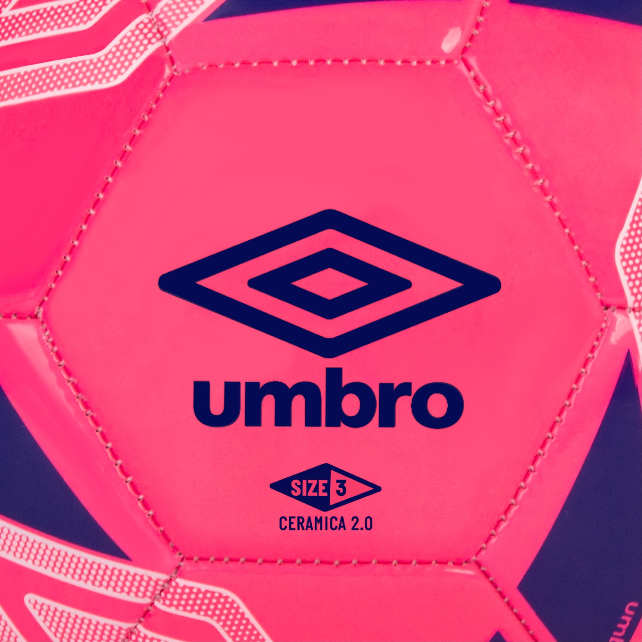 Umbro Ceramica 2.0 Youth Soccer Ball - Butyl Bladder - Pink