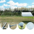 thumbnail image 5 of Betisef 19.69’ L×9.84’ W Metal Chicken Coop Walk-in Poultry Cage Pen Rabbit Duck Habitat Cage Hen Run House with Waterproof&Anti-UV Cover for Outdoor Backyard Farm Use w/pointed roof, 5 of 7