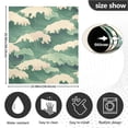 thumbnail image 5 of Yayeee Magnetic Dishwasher Cover for The Front Decoration Home Kitchen Machine Sticker Protector, Green Wave Pattern, 5 of 6