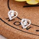 thumbnail image 5 of Par Hueco Pendientes de diamantes de imitación Colgante Delgado Plata Elegante Pendientes de diamantes de imitación de la boda de las mujeres Accesorios Pendientes de joyería para las mujeres, 5 of 5