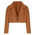 thumbnail image 5 of Luxalzxs Women's Cropped Blazers & Suit Jackets Business Casual Blazers Long Sleeve Open Front Work Suit Office Blazer Jackets, 5 of 5