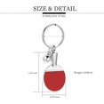 thumbnail image 2 of Table Tennis Keychain, Cremation Jewelry Table Tennis Urn Keychain for Ashes  Mini Ping Pong Keyrings with Table Tennis Racket Sports Keyring for Bags Backpack, 2 of 8
