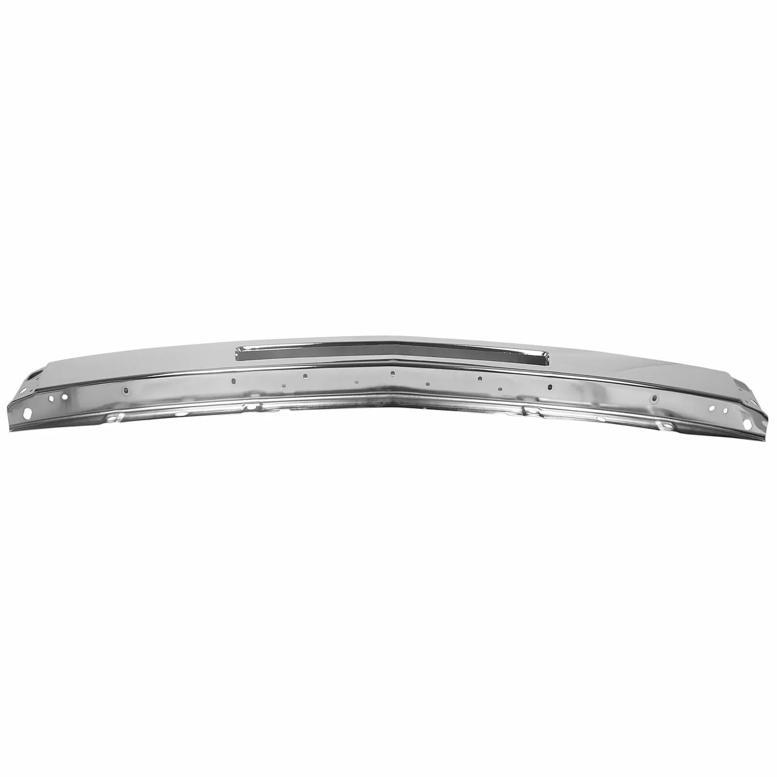 Suitable for Chrome Steel Impact Bar for 2007-2013 Chevy Silverado 1500/2500/3500 Pickup Front Bumper - Replacement for GM1002831 & 15941850