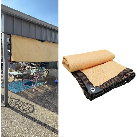 Sun Shade Cloth Rectangle Waterproof 90% UV Block 10'X10' 20'X20' 25'X25'(LXW) Garden Sunscreen Awning Canopy Breathable Shade Net Patio Sail Pergola for Outdoor Patio Yard Lawn(Size:10x30ft)