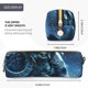 thumbnail image 3 of Disketp Celestial Ram Night Sky Estuche de Lápices de Cuero con Cierre, Estuche Compacto para Papelería, Bolígrafos y Accesorios Pequeños, 3 of 7