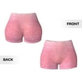 thumbnail image 3 of Rocae Sparkly Glitter for Women's Quick-Dry Running Shorts,Ladies Active Athletic Apparel Yoga Workout Gym Running Volleyball Spandex Shorts Large, 3 of 9
