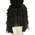 thumbnail image 2 of Beulah womens  Solid Blouse, s, Black, 2 of 3