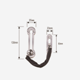 thumbnail image 1 of Cadena de acero inoxidable ShuxiuWang con Cerradura de perno deslizante plata, 1 of 1