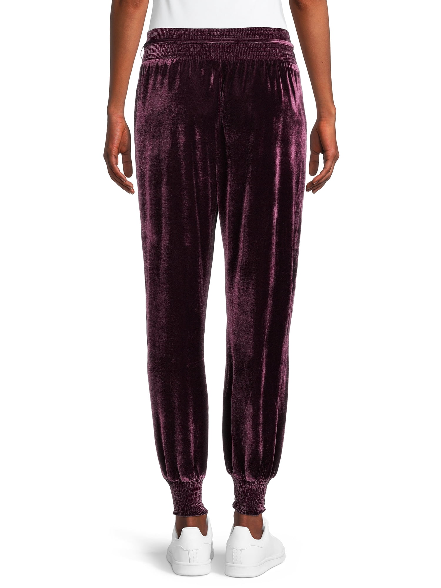 Time and Tru Women's Plush Velour Joggers