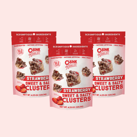 Strawberry Chunk Nibbles Snack Clusters 3 Pack