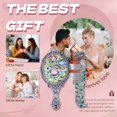 thumbnail image 4 of RAGUPEL Hand Mirrors with Handle,Flat Oval Hand Mirror 5.3"*2.7"*0.8" Hand Mirror,Rose Carving Handheld Mirror,Style2, 4 of 7