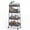 Gray, variant on edx 3 Tier Rolling Cart, Metal Utility Storage Cart with Lockable Wheels for Livingroom, Bathroom, Kitchen & Narrow Spaces,White