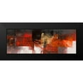 thumbnail image 2 of Censini 18x9 Black Modern Framed Museum Art Print Titled - Equilibri in rosso, 2 of 5