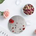 thumbnail image 4 of POGLIP Poppy Flower Design Set of 4 Round Coaster for Drinks, Absorbent Ceramic Stone Coasters Cup Mat with Cork Base for Home Kitchen Room Coffee Table Bar Decor, 4 of 5