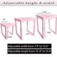 thumbnail image 4 of Estante ajustable en color rosa Svartur para escuela, gimnasio, oficina, 4 of 9