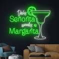 thumbnail image 4 of Handmadetneonsign This Senorita Needs A Margarita Neon Sign, Margaritas LED Light, Cocktail Sign, 4 of 5