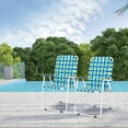 thumbnail image 6 of Ktaxon 1Pc Patio Folding Chair, Outdoor Protable Lawn Beach Webbed Chair,  Lightweight Chair for Outdoor Yard, Garden(Blue, Classic), 6 of 8