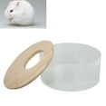 thumbnail image 3 of Bañera De Para Hámster, Caja De Para Mascotas De Forma Redonda Pequeña, Baño De Acrílico Transparente, 3 of 7