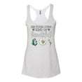 thumbnail image 2 of Wild Bobby, Be Your Own Kind of Beautiful Inspirational, Pop Culture, Women Tri-Blend Racerback Tank Top, Heather White, X-Large, 2 of 3