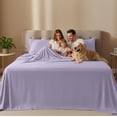 thumbnail image 5 of 4 Piece Queen Deep Pocket Bed Sheet Set, 16 Inches, Premium Microfiber Sheets - Lavender, 5 of 8