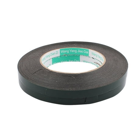 2 Pcs 1CM Width 15M Length 0.5MM Thick Dual Sided Sealing Shockproof Sponge Tape