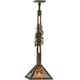thumbnail image 3 of Meyda 144725 12 in. Square Winter Pine Tall Pines Pendant, Antique Copper & Silver Mica, 3 of 5