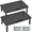 Black, variant on BONTEC Monitor Stand Riser with 3 Height Adjustable with Pen Holder, Cable Management and Mesh Platform for Laptop, Computer, Printer (Black, 1 Pack )