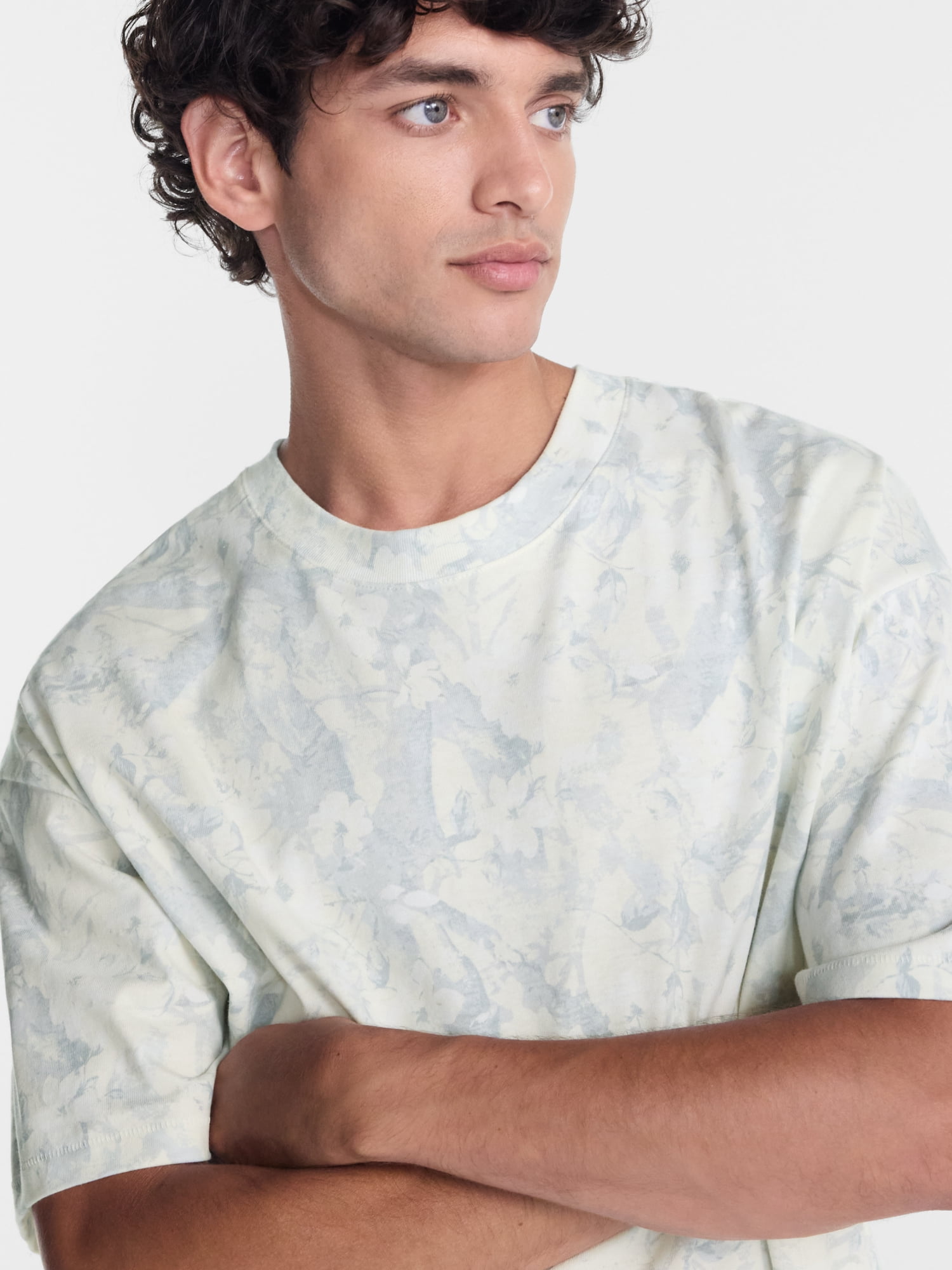 No Boundaries Boxy Fit Heavyweight Cotton Tee, Men's & Big Men's XS-3XL