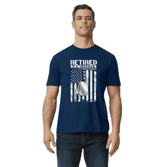 USA Retired Vet Gifts Veterans Day T-shirt Mens Graphic Tees Short Sleeve Tee